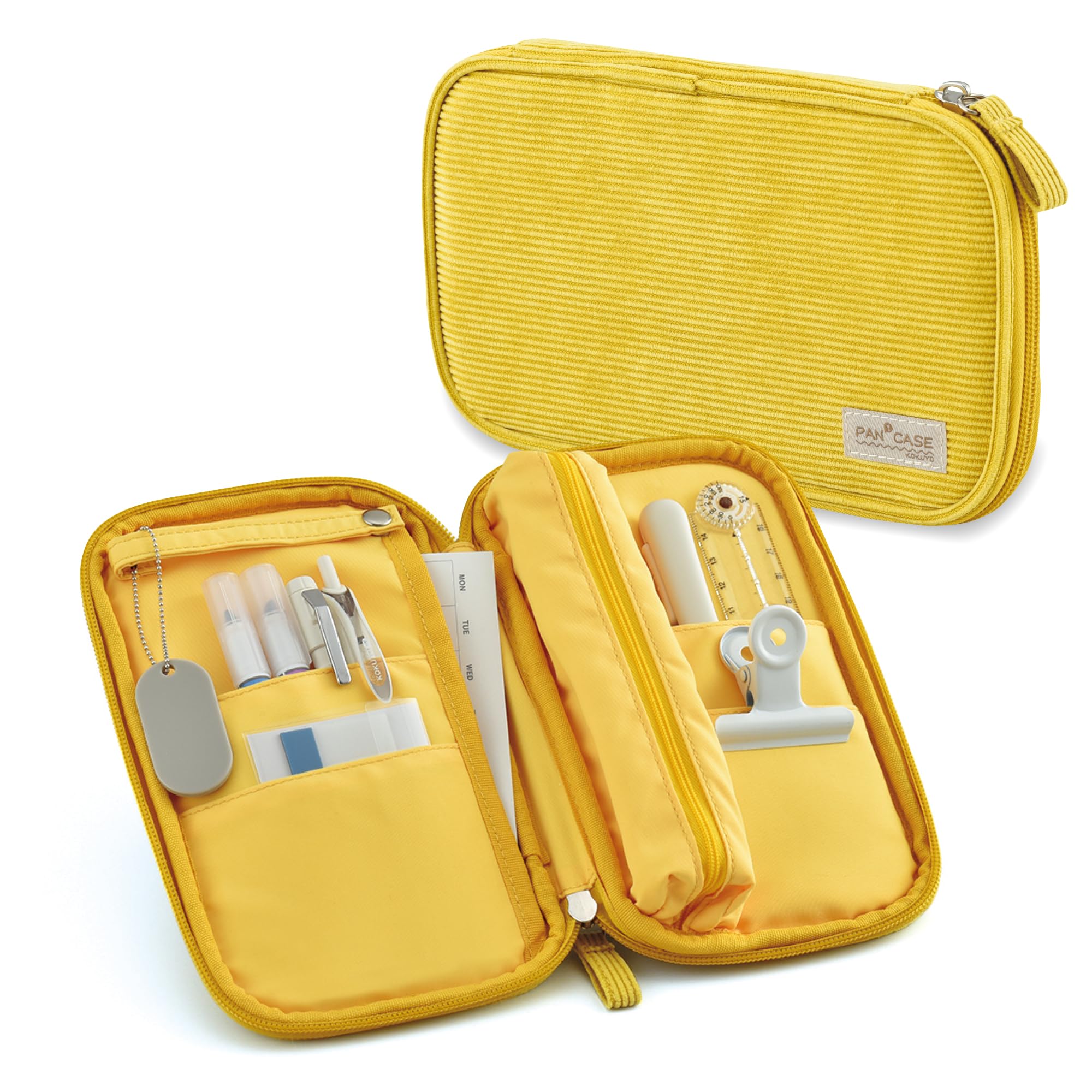 KOKUYO Пенал-карандашница [Все 4 цвета] Органайзер-пенал жёлтый