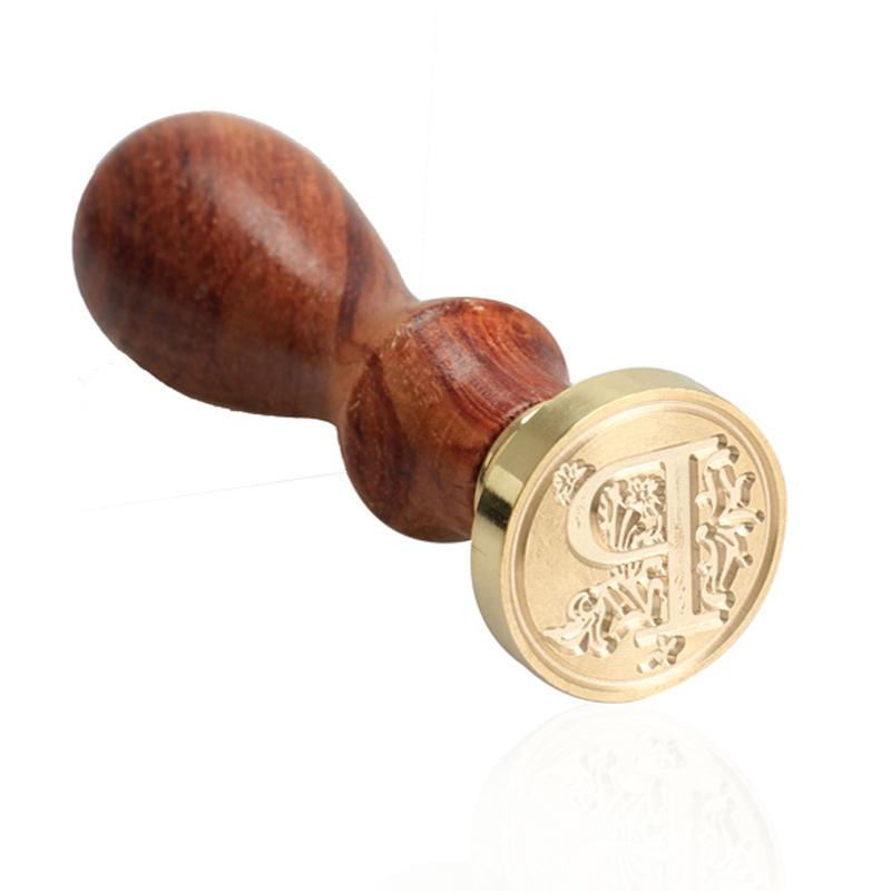 Vintage Wax Seal Stamp Classic A-Z Retro Seals Wooden Stamps Alphabet Craft 26 Letter Sealing Wax Home Decor Dropshipping