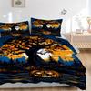 3pcs Spooky Forest Scene Duvet Cover Set -Includes 1 Duvet Cover and 2 Pillowcases, No Quilt Core, All-Season Home Decor  Yy251111187