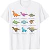 Types of Dinosaurs Shirt _ Educational T-shirt Gift T-Shirt