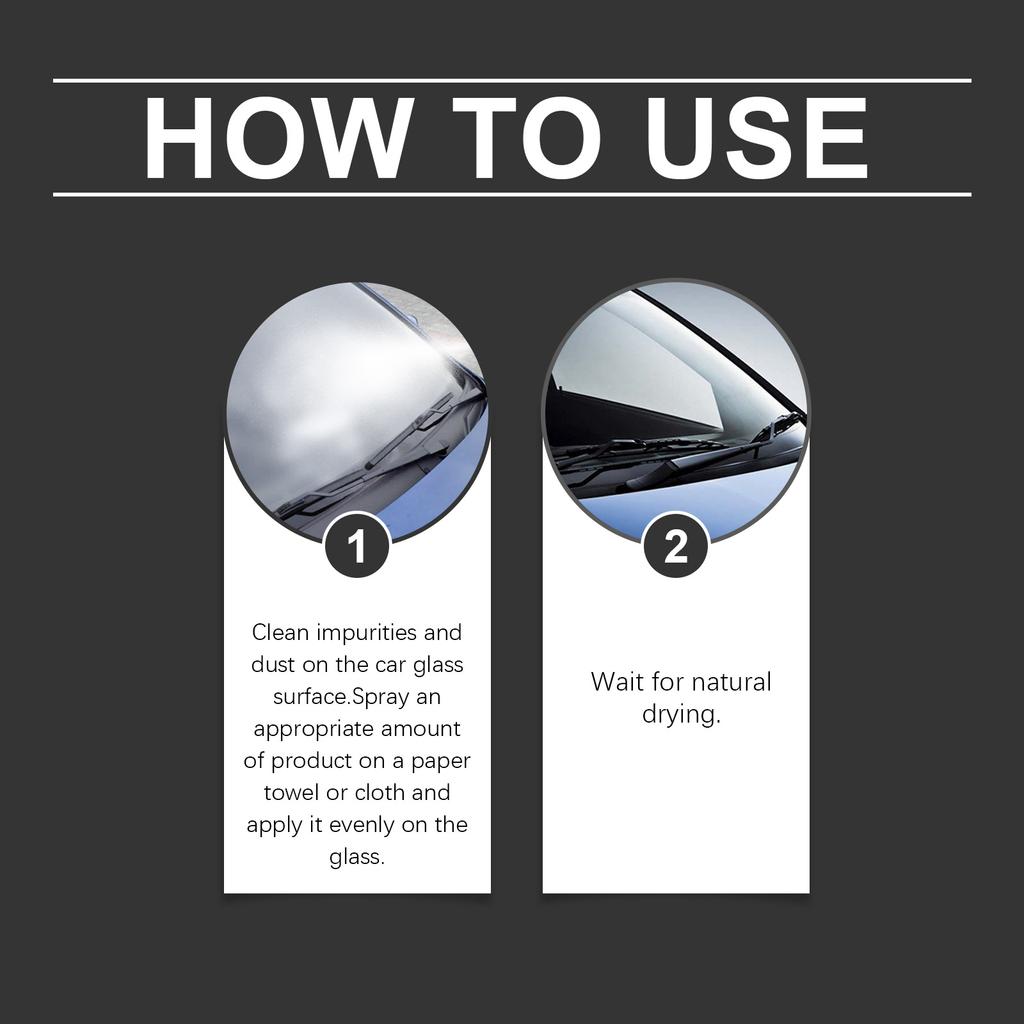 RAYHONG Auto Glass Coating Spray Windshield Window Rain Cleaner and Maintenance Spray