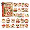 Pet Themed Holiday Party Supplies 24 Day Dog Advent Calendar, Cute 2D Flat Chihuahua Hanging Ornaments, Calendar Different Acrylic Pendants
