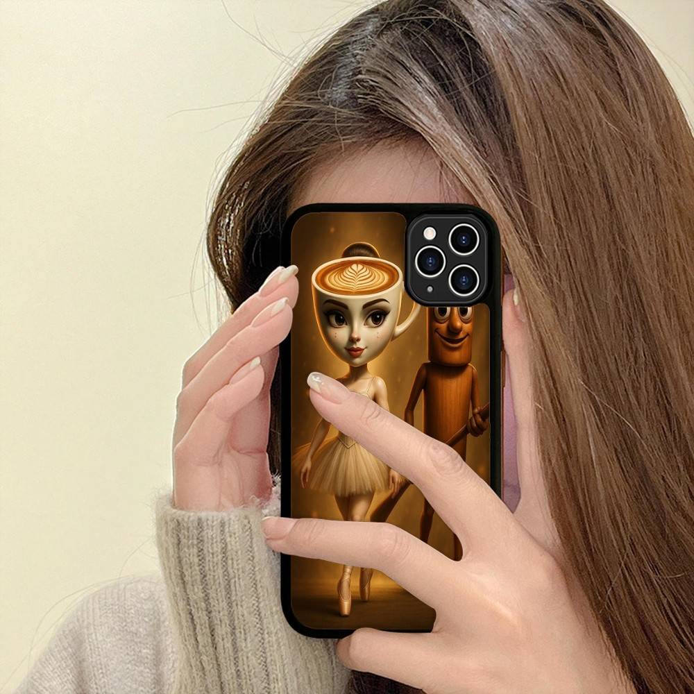 

Italian Brainrot Tung Tung PC+TPU Phone Case For IPhone 17 16 15 14 13 12 11 Pro Max Plus Kawaii Cartoon Cover iPhone 15 plus
