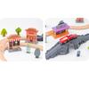 Diy Wooden Bell Tower Station Track Set Compatible with All Brands of Railway Road Accessories Assemble Toys for Children