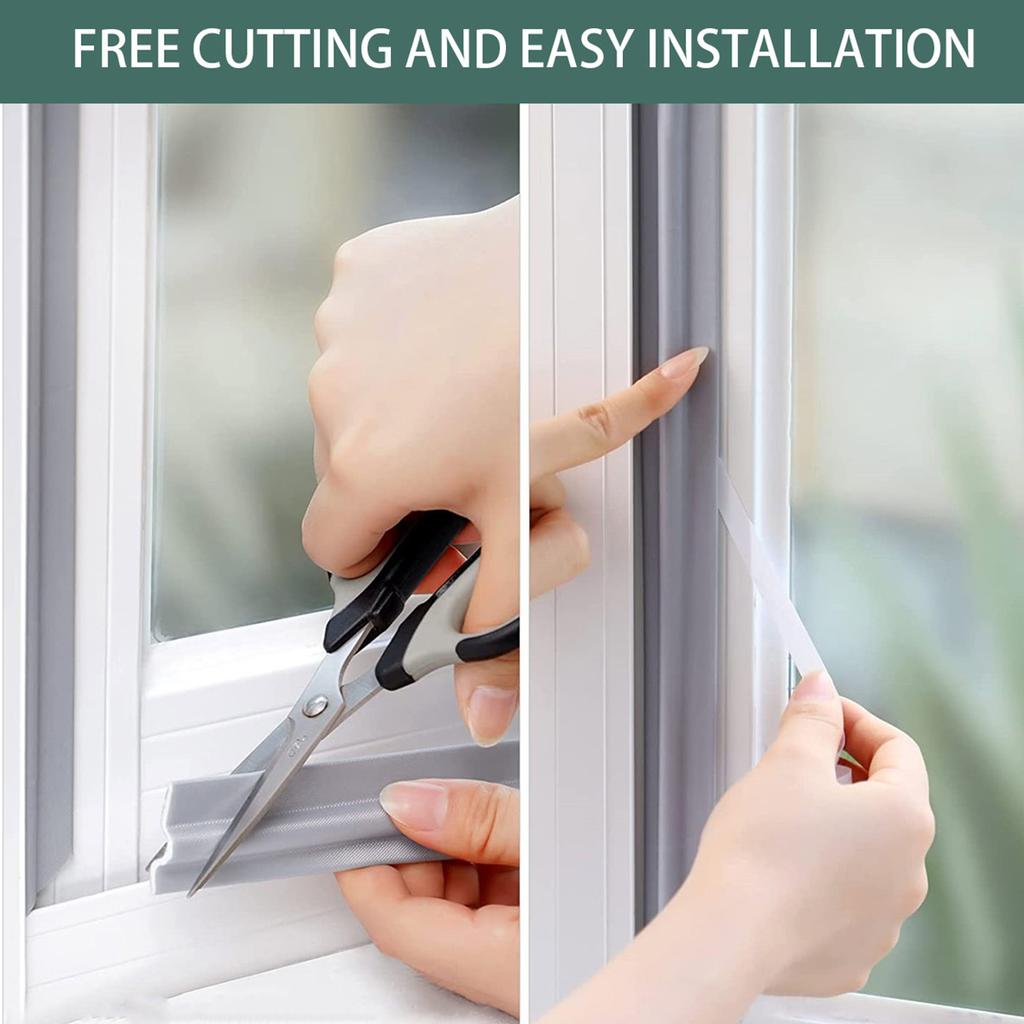 Sealing Strips Windproof Soundproof Window Seal Strip for Sliding Windows Gap Filler Self Adhesive Trimmable Window Accessories