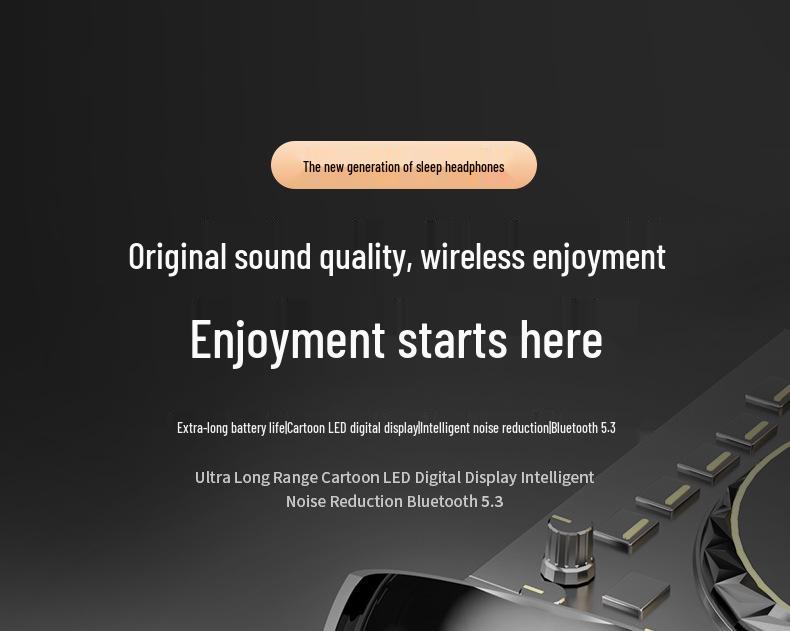 MD558 Ultra-thin Bone Conduction Wireless Bluetooth In-ear Sleep Headset