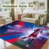 Crystal Velvet Square Rug Custom NameErling Haaland Pattern Non Slip Home Floor Decor Rug