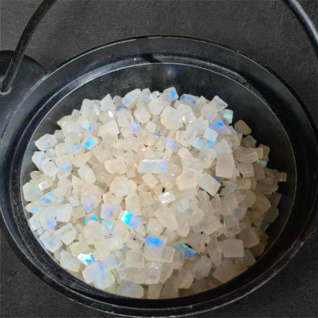 Tiny Size Rainbow Moonstone Rough, Natural Gemstone Raw, 5-20 MM Size Rough.