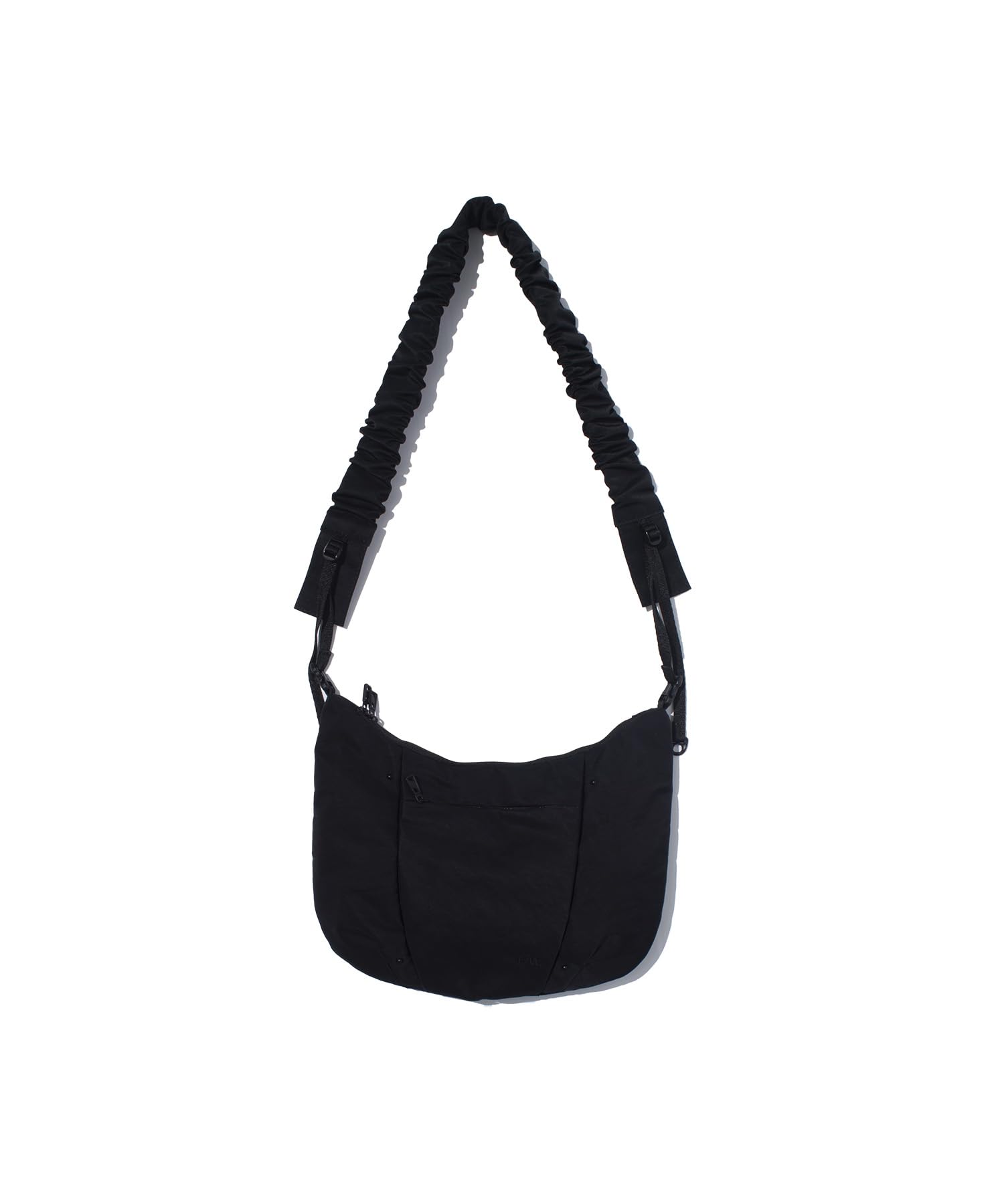 SHOULDER BAG TEXTURED TWILL POUCH [FCE] чёрный