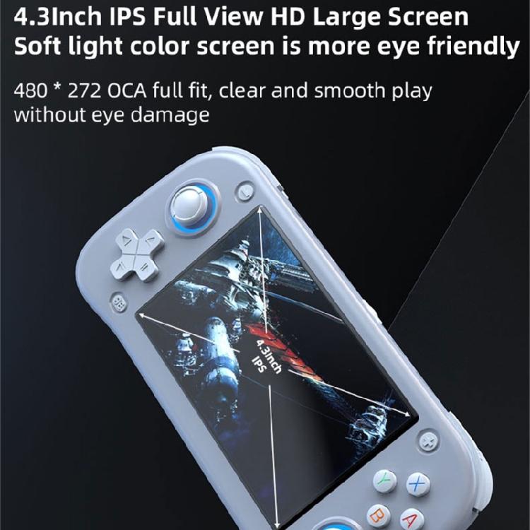 4.3inch Handheld Retro Game Console 64G/128G Expandable Memory Lightweight Portable 3000mAh Preloaded Classical Game