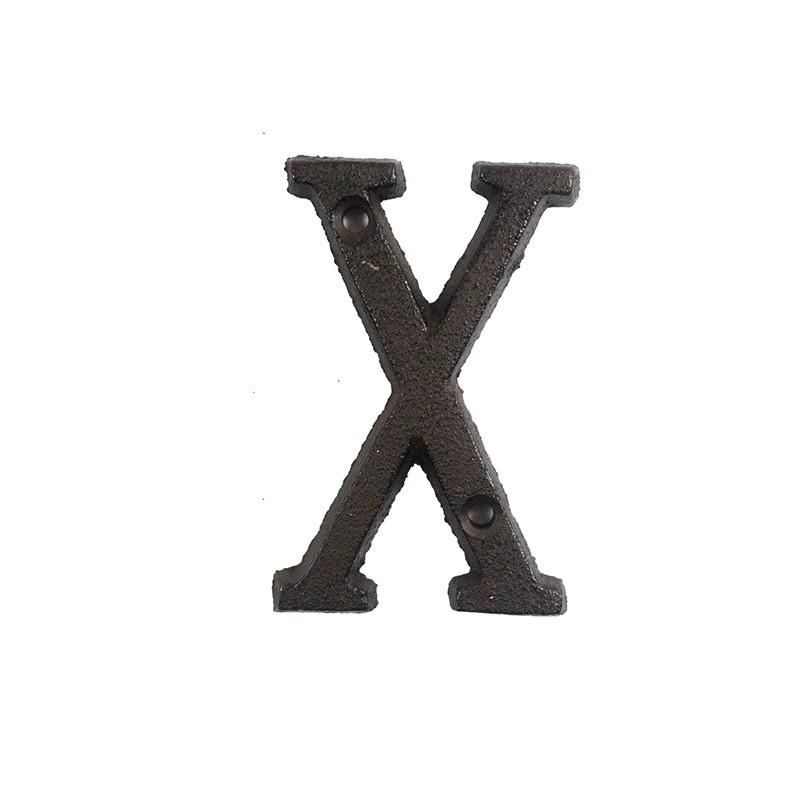 ??? Metal Letters Numbers Cast Iron Decoration House Sign Doorplate DIY Cafe Wall