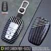 Carbon Fiber Car Key Cover Fob Case Shell for S8 Camry RAV4 Highlander Avalon Prius Corolla CHR Land Cruiser Prado 2018-2022 JH8