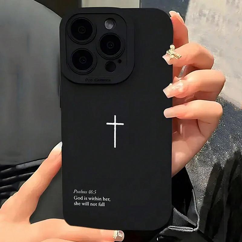 Psalm 46:5 Cross Christian Stylish Aesthetic Phone Case For iPhone 17 16 15 14 13 12 11 Pro Max XS X XR 7 8 Plus 16E 17Air Cover