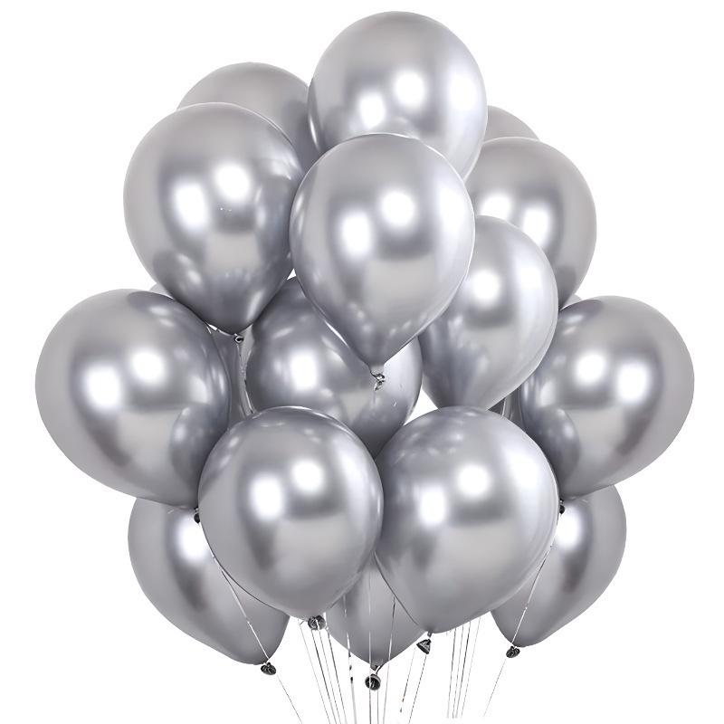 12-Inch 30-Piece Matte Macaron & Metallic Multicolor Balloon Set for Wedding Arch Decor