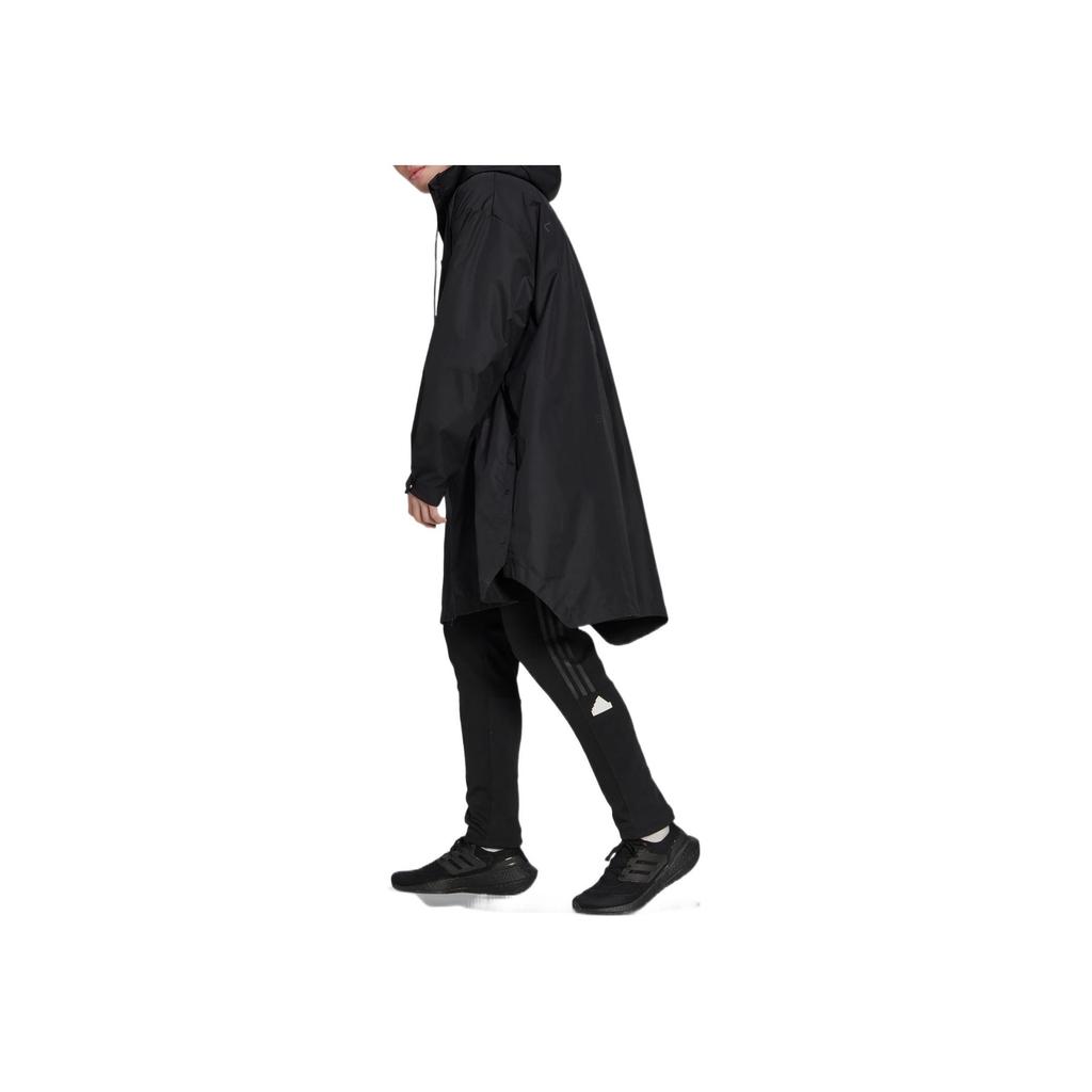 Adidas Logo Solid Hooded Jacket Men Outerwear Black HG2075