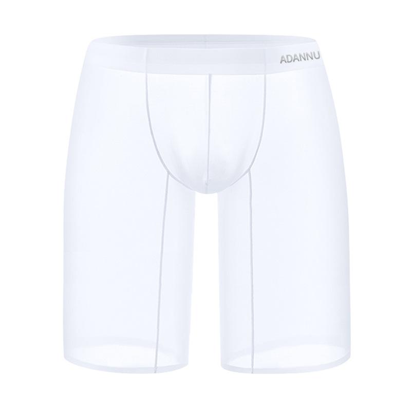 Sport Herre 5-punkts Bukser Fitness Pustende Sexy Leggings Mann Undertøy Ultratynn Sømløs Gjennomsiktig Bokser Utvidede Shorts