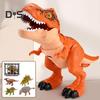 1 Sada Polykajícího Řvoucího Dinosaura Hračka s Klecí Pohyblivá Ústa Mávající Ocas Dětská Akční Figurka Tyrannosaura Rexe Realistický Model Dina Batolata Chlapci