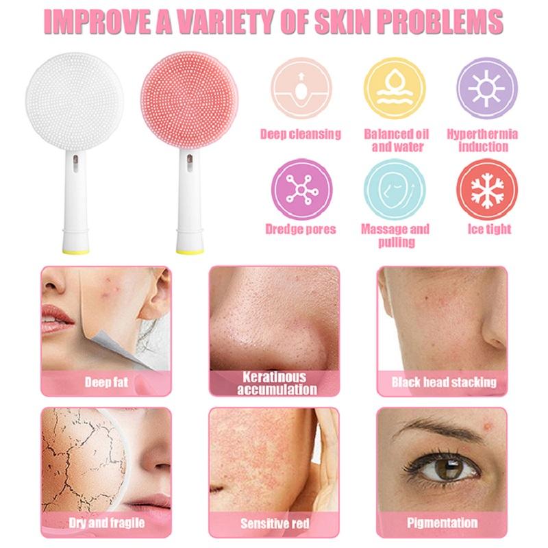 Suitable for Oral-B Electric Toothbrush Replacement Facial Cleansing Brush Head Electric Cleansing Head Face Skin Care Tools
