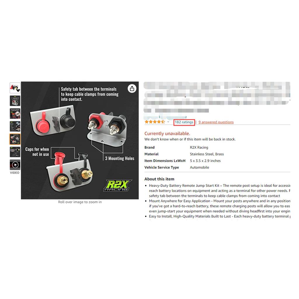 Câble d'extension de base de batterie Pièce Connecteur de borne de jonction 250 Amp 12/ Kit d'alimentation de batterie à distance durable Accessoires auto