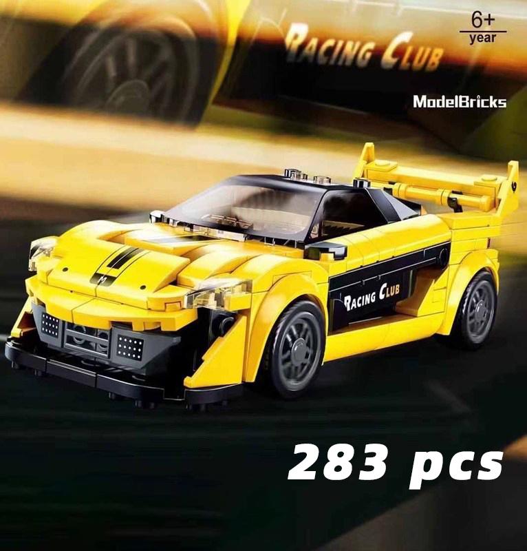 Auto da Corsa di Città Modello Blocchi da Costruzione Mattoncini Fai da Te MOC Giocattolo Classico Rally Sportivo Super Pilota Veicolo Regalo di Natale Tecnica