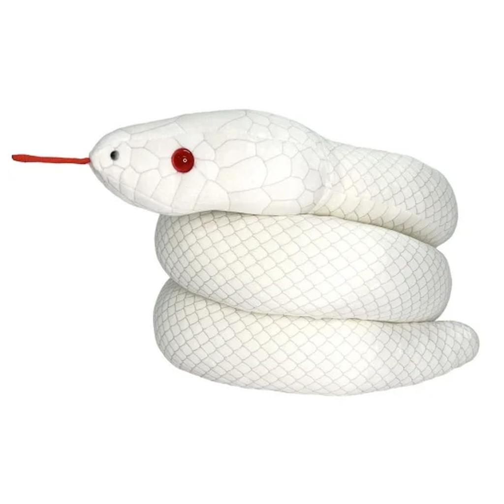 Takeoff White Snake Albino Real Plush Toy