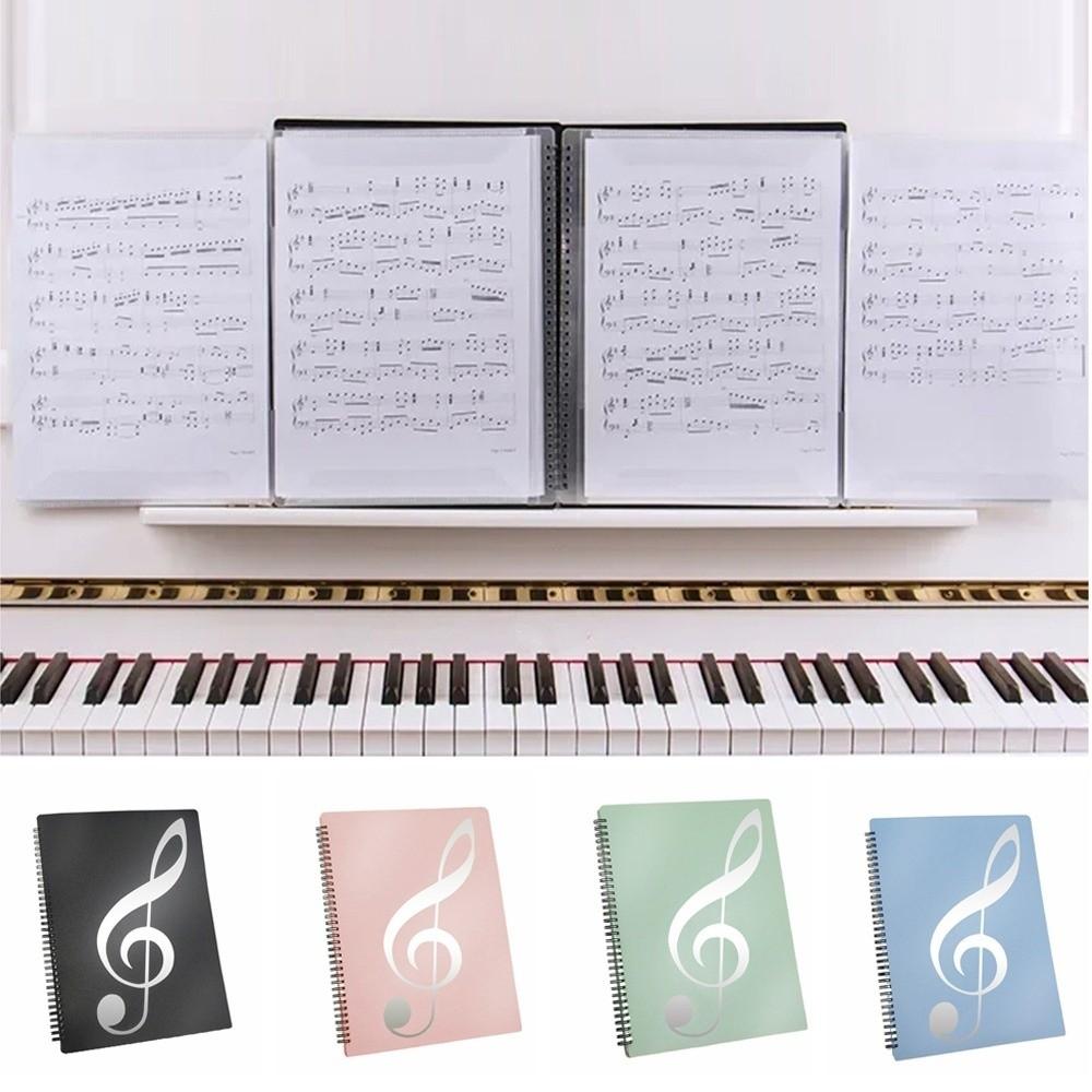Contiguous Page Design Multi-layer Music Score Folder 40 Pockets A4 Sheet Music Folder  Paper Sheet