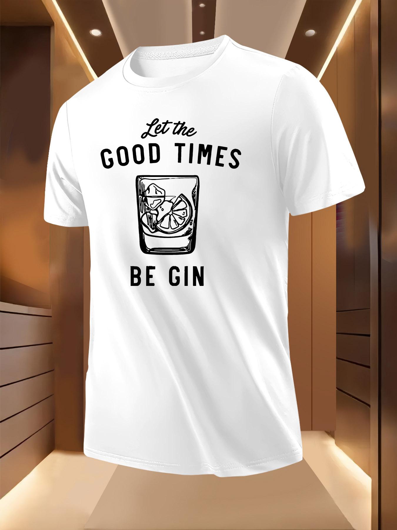 Gin-Themed Tshirt - Breathable Lightweight Polyester XL