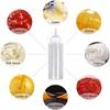 2Pcs 8oz Squeeze Condiment Bottles with Cap 250ml Plastic Condiment Squeeze Bottles Squeezy Bottles With Nozzles Sauce Bottle