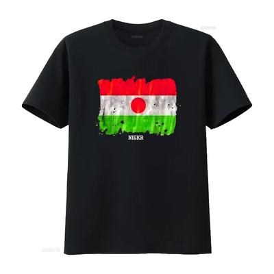 Niger Flag T Shirt African Travel Expat Country Watercolor Design Vintage Homme Top For Everyday Wear Stylish