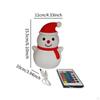 Cartoon Snowman Bedside Lamp with Touch Control for Nursery Use
