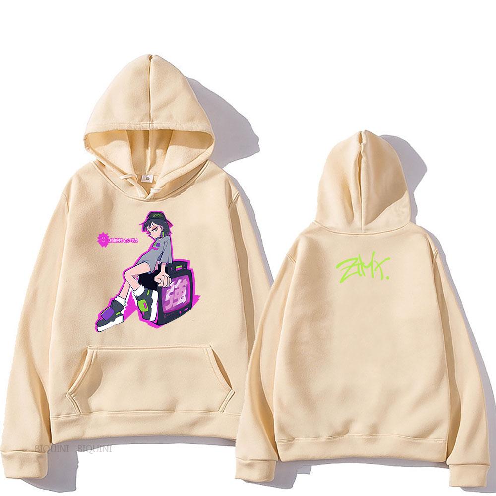 ZTMY ZUTOMAYO Japan Band Hoodies Long Sleeve Oversized Fleece Comfortable Hooded Pullovers Sweatshirts Loose Pop Fashion Print