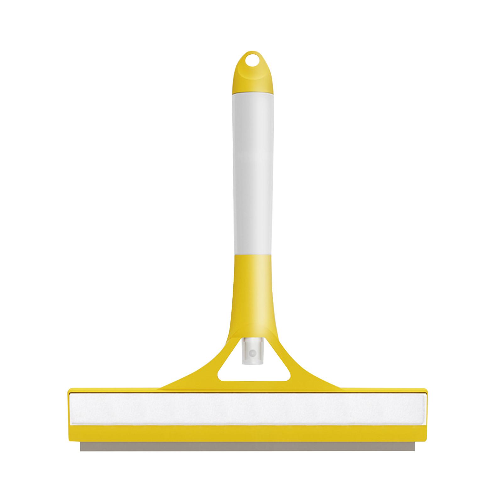 

Силиконовый скребок для душа «три в одном» для бытовой ванной комнаты, для чистки окон и зеркал для дома жёлтый