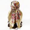 90cm Satin Square Scarf - Paisley Print, Versatile Headscarf, Bandana, or Waist Scarf