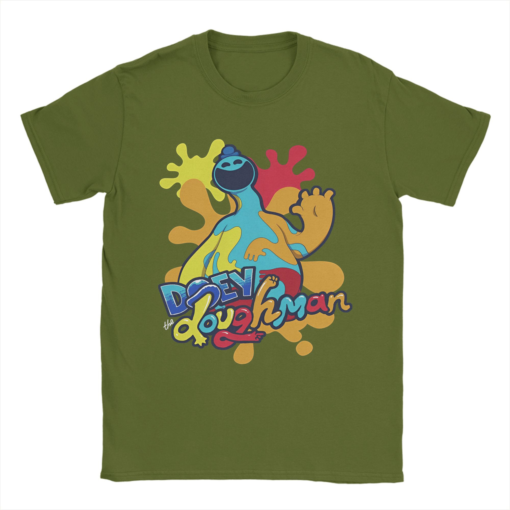 

Doey Doughman T Shirt Poppys Popular T Shirts Short-Sleeved Vintage Tshirt Beach Pure Cotton Round Neck Oversized Top Tees 3XL