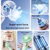 maxiaoxia Jiletang Folding Digital Display Handheld Fan Desktop Small Fan USB Charging Summer Artifact Fan for Home Office Travel etc