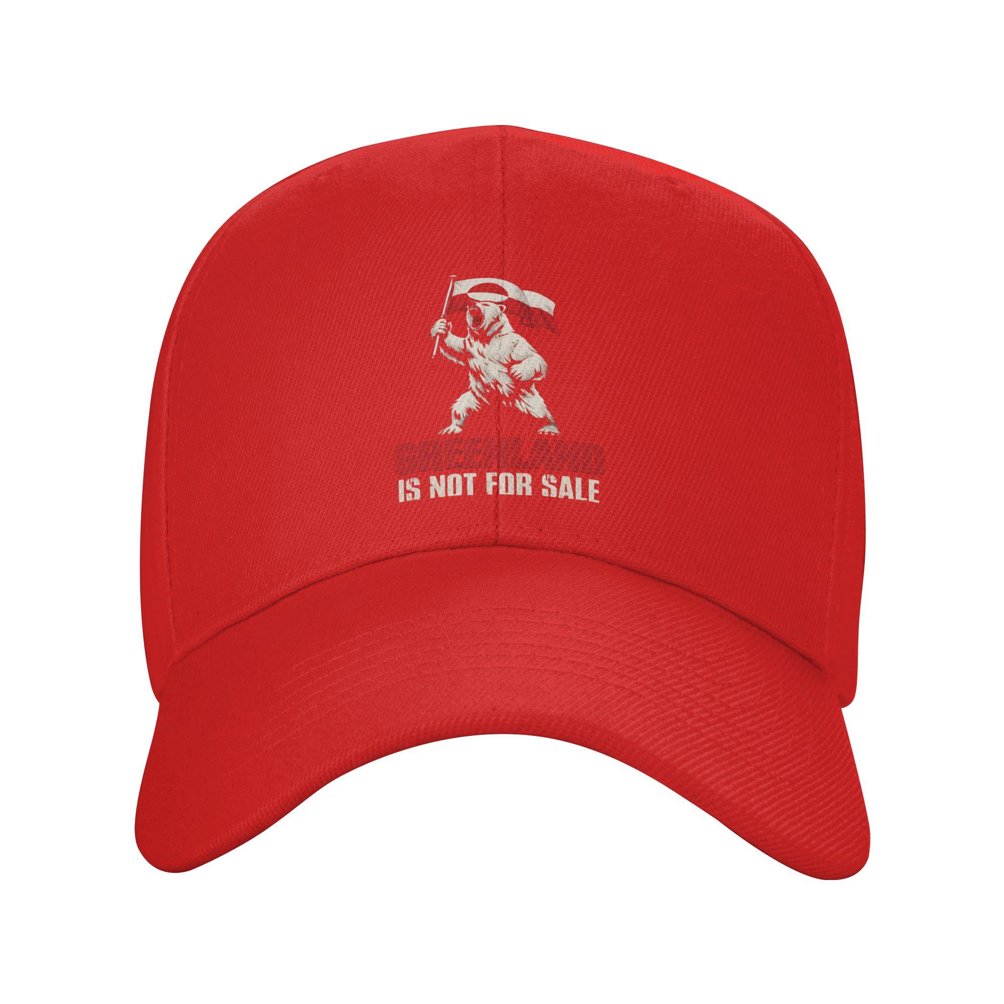 Greenland Is Not For Sale Bear With Flag Sun Baseball Cap Spring Fashion Trucker Hat For Couple Women Tennis Skate Baseball Caps One Size