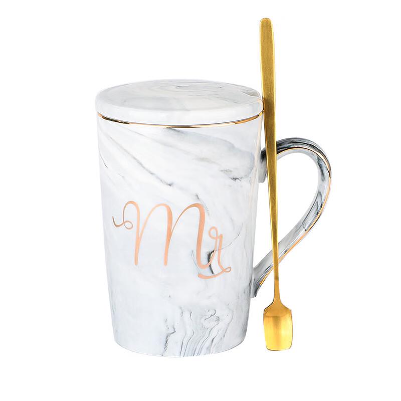 European Style Marble Ceramic Mug Set