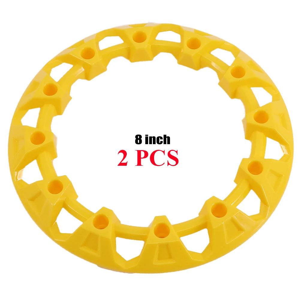 2PCS 4PCS 8-inch ATV Wheel Trim Hub Protection Decor Rim Cap Universal Vehicle All Terrain Wheel Plastic Cover For 8inch Tires