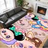Anti‑Slip Crystal Velvet Floor Rug, Labubu Design Carpet for Indoor Living Bedroom Home Decoration