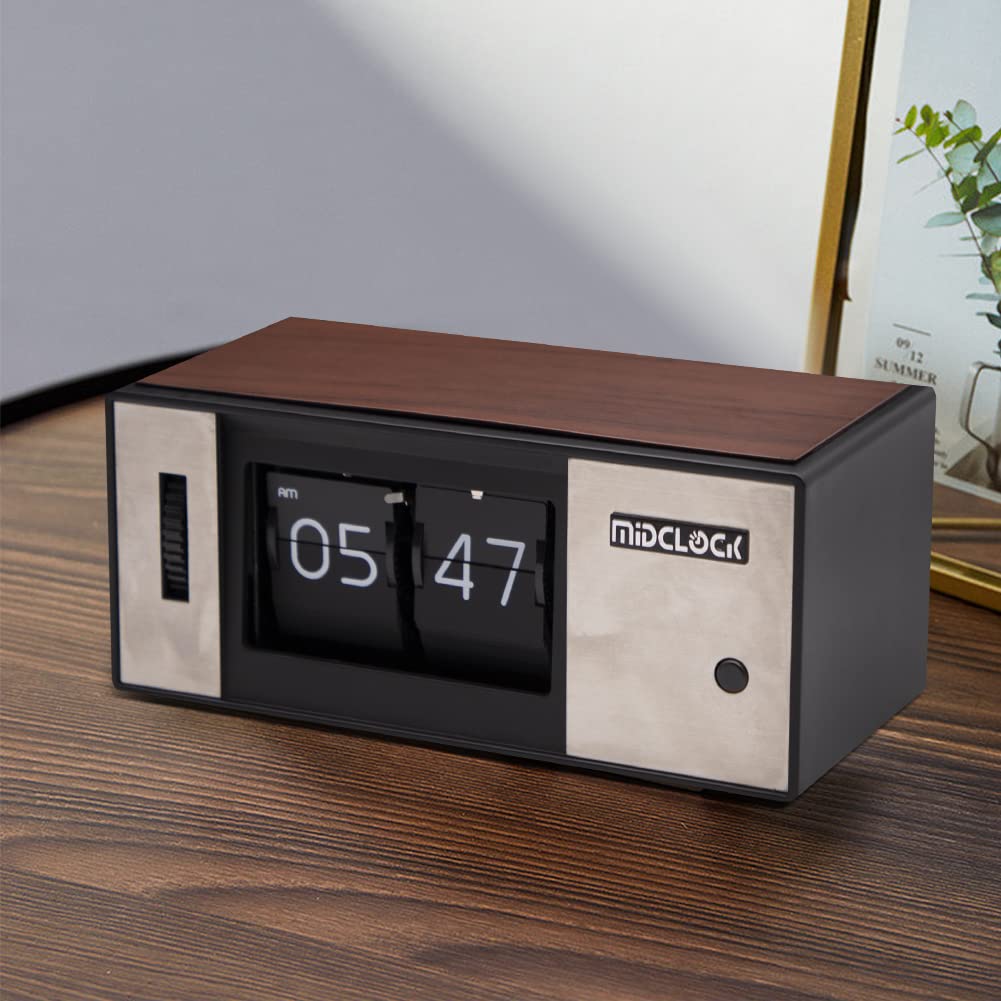 

KOKITS Flip Clock, Retro Modern LED Flip Clock with Unique Design, Creative Desk Decoration, Birthday Gift for Boyfriend or Friend