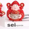 Gott des Reichtums Buddha Harzfigur - Heimdekoration & Geschenk
