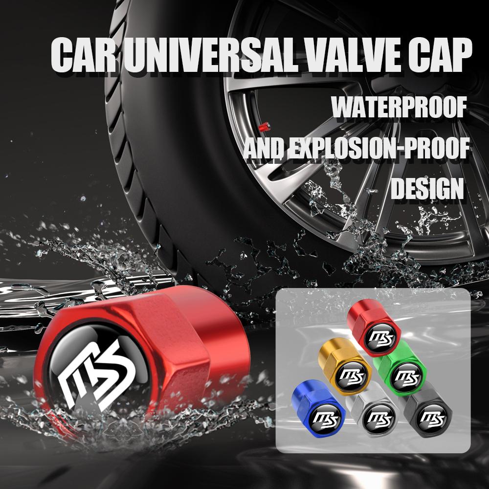 4Pcs Car Styling Aluminium Alloy Wheel Tire Valve Cover Caps Auto Accessories For Mazda CX-3 Bk CX-5 MS Speed 5 6 2 3 MX-5 CX30 FF24