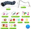Cat Toy Cat Mouse FISH-BOMB Set Teaser, Tunnel, Ball, (Set E)