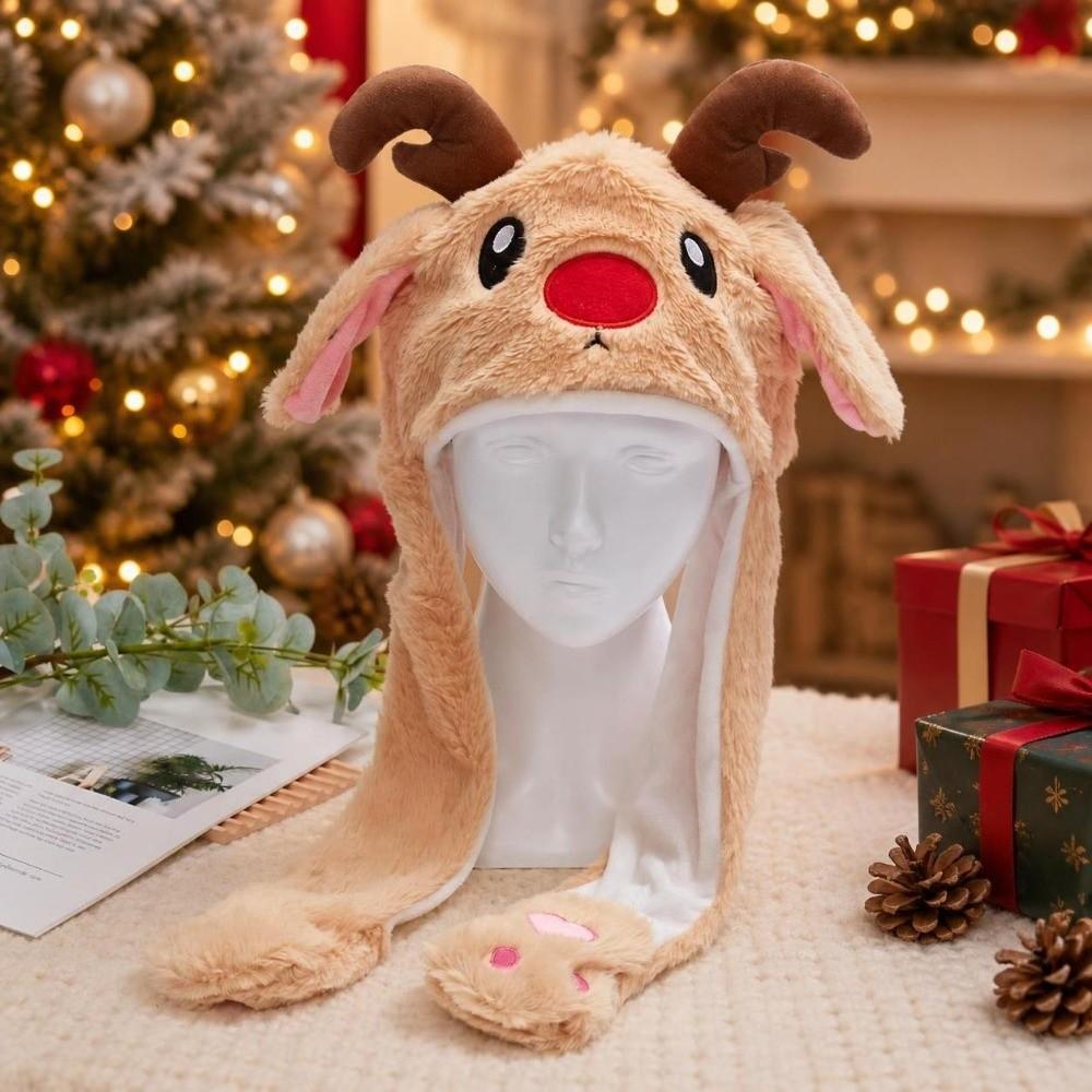 Windproof Santa Claus Hat Funny Reindeer Hat Creative Deer Hat Christmas Party