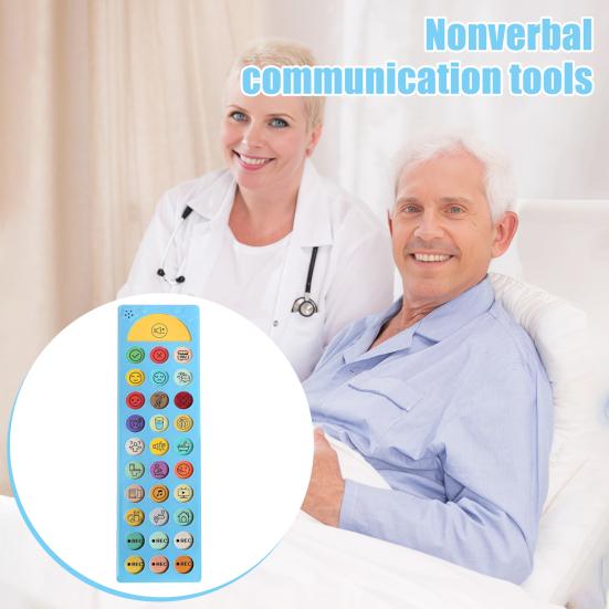 AAC Communication Device with 6 Programmable Buttons Adjustable Volume Speech Therapy Stroke Rehab Non-Verbal Communication Tools Talking Aid