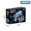 Technical Programming Hexapod Robot Science Fiction War Machine Building Blocks City Remote Control Robots Bricks Toys Boys Gift