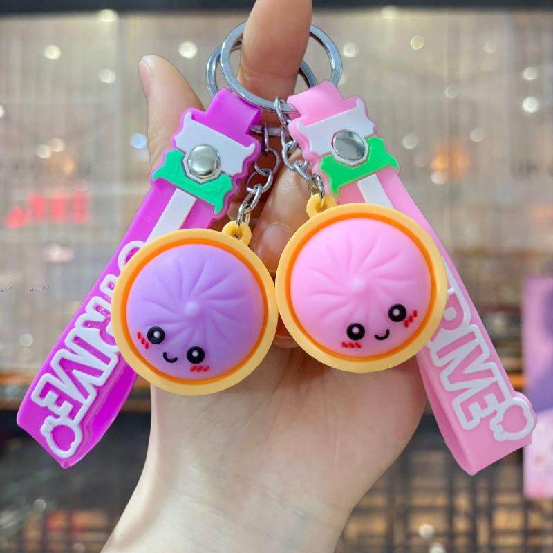 Portachiavi Ravioli Ciondolo per Borsa Portachiavi per Auto Carino Vaporello per Baozi Sacchetti Regalo di Compleanno Bomboniere per Feste Bomboniere per Matrimonio per Ospiti