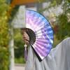Traditional Chinese Style Hanfu Fan, Ancient Style Folding Fan for Men, Student New Chinese Style Portable Ancient Costume Fan, Summer