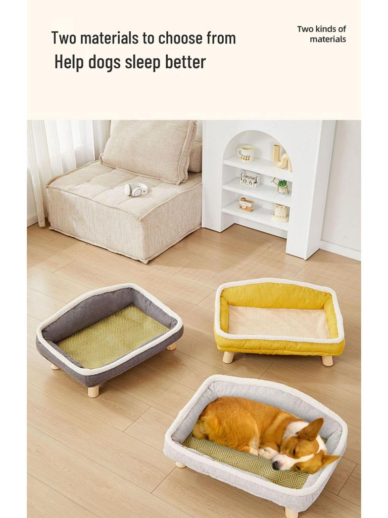 Four Seasons Washable Pet Bed: Cool Summer Mat for Small Dogs & Cats