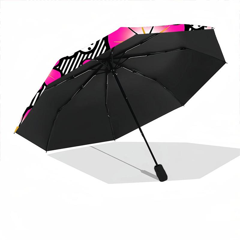 1pc Floral Pattern Open/Close Folding Umbrella, All- Portable Umbrella for & Men, Stylish Accessory (Holiday Gift) 8-Rib Yy251213144